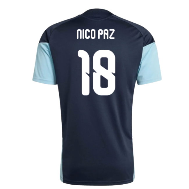2026-2027 Argentina Training Jersey (Night Navy) (Nico Paz 18)-SoccerKits Hub | Buy Soccer Jerseys Online